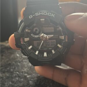 G-Shock Black and Silver Digital Watch